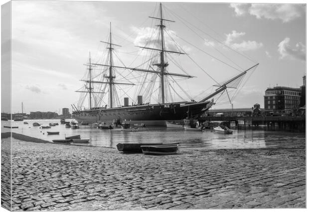 HMS Warrior, Portsmouth Harbour ,Hampshire  Canvas Print by Philip Enticknap