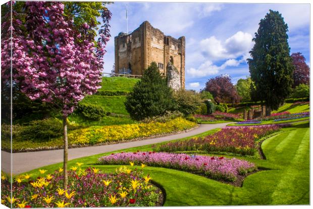 Guildford Castle Keep & Grounds ,Surrey England  Canvas Print by Philip Enticknap