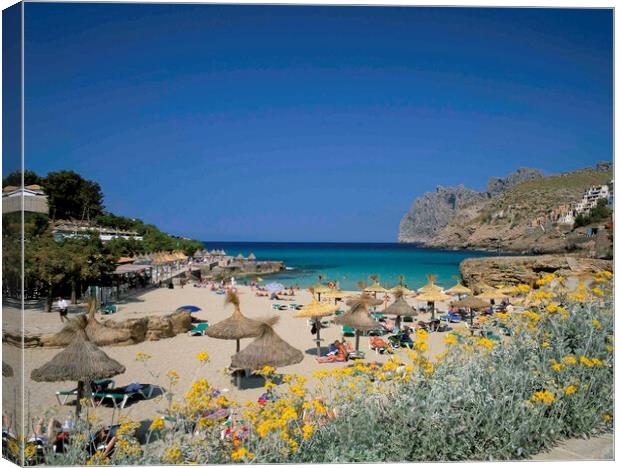  Cala San Vicente , Majorca  Canvas Print by Philip Enticknap