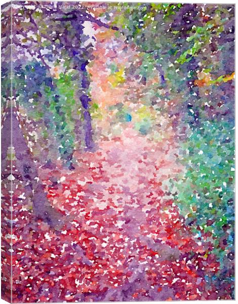 Painted in Waterlogue Canvas Print by Zahra Majid