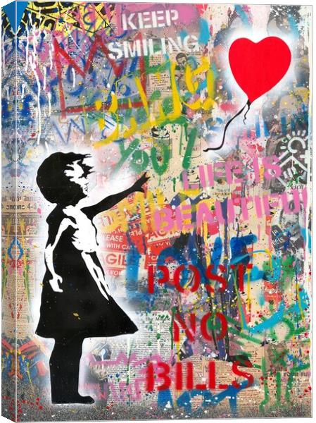 Her heart left her body Canvas Print by Zahra Majid