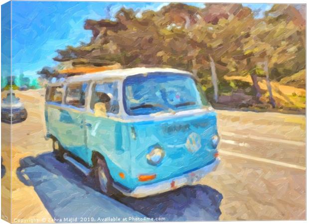 An Ice Blue Summer Holiday Canvas Print by Zahra Majid