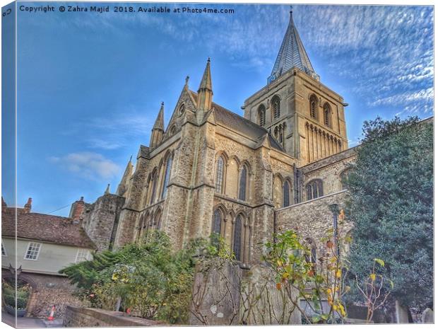 Rochester Cathedral 2 Canvas Print by Zahra Majid