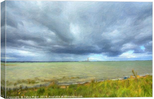 A Kentish Seascape Canvas Print by Zahra Majid