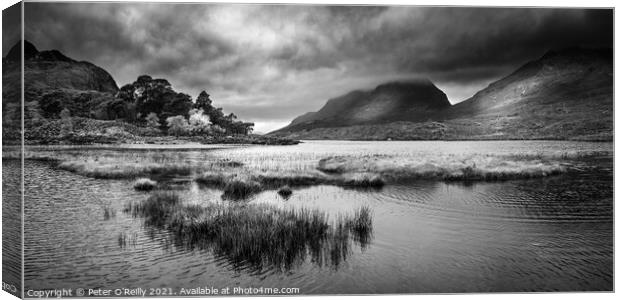 Loch Clair & Liathach, north west Scotland Canvas Print by Peter O'Reilly