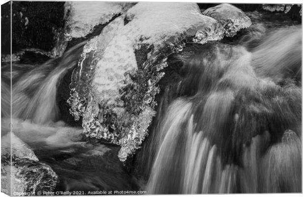 Water & Ice Canvas Print by Peter O'Reilly