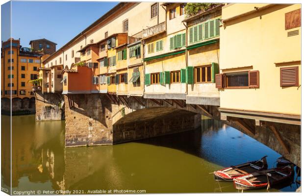 Ponte Vecchio, Florence Canvas Print by Peter O'Reilly