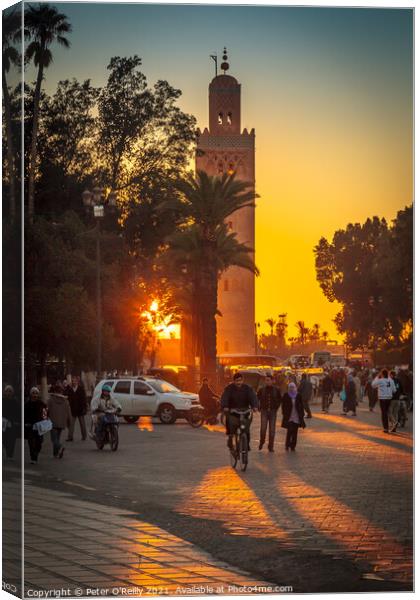 Jemaa el-Fna, Marrakech Canvas Print by Peter O'Reilly