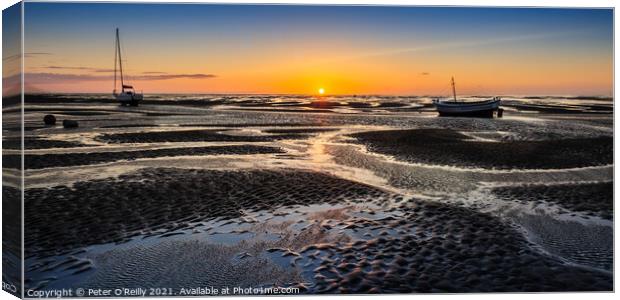 Sunset at Meols Canvas Print by Peter O'Reilly