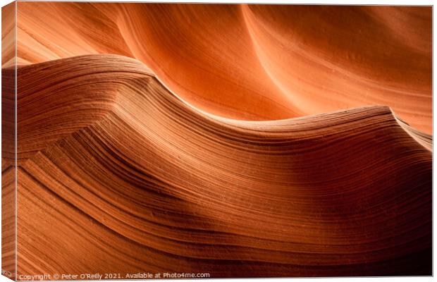 Antelope Canyon Colours #4 Canvas Print by Peter O'Reilly