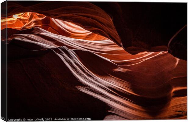 Antelope Canyon Colours #10 Canvas Print by Peter O'Reilly