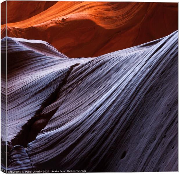Antelope Canyon Colours #13 Canvas Print by Peter O'Reilly