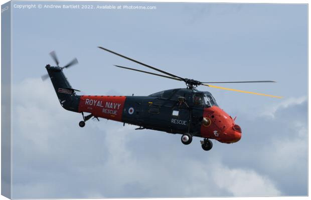 Wessex Navy Wings Canvas Print by Andrew Bartlett