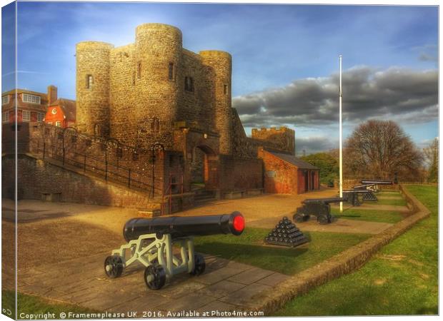Rye castle (Ypre Tower) Rye Canvas Print by Framemeplease UK