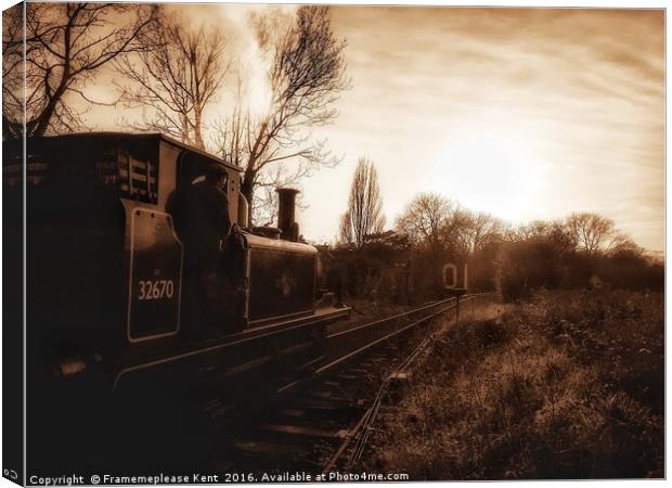The last Train home  Canvas Print by Framemeplease UK