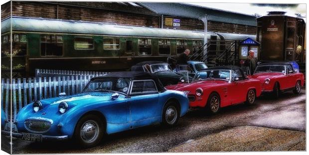The Stately MG at the Station Canvas Print by Framemeplease UK