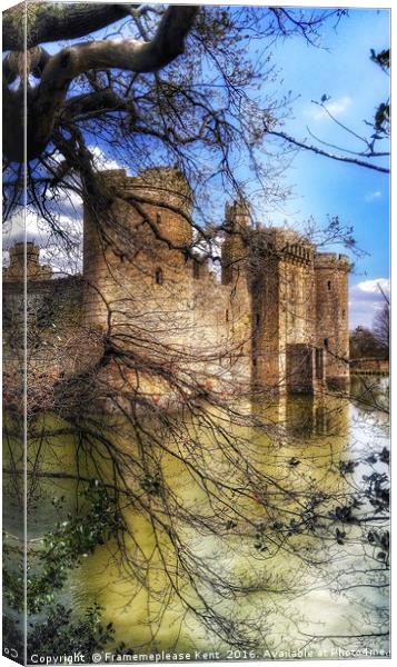 Castle through the trees  Canvas Print by Framemeplease UK