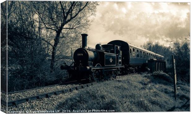 Steam Train 32678 Canvas Print by Framemeplease UK