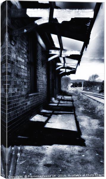 Abandoned Train station  Canvas Print by Framemeplease UK
