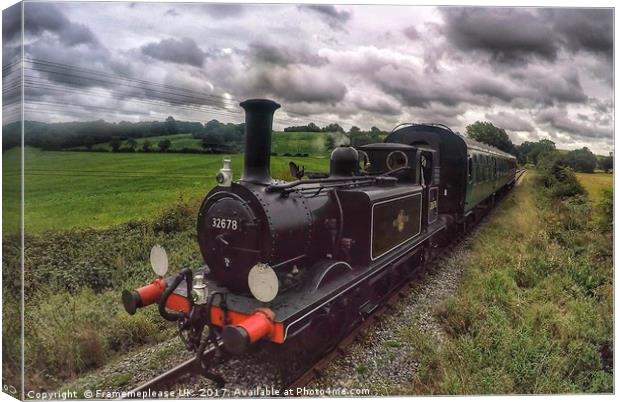 Knowle 32678 on the Kent and East Sussex Railway  Canvas Print by Framemeplease UK