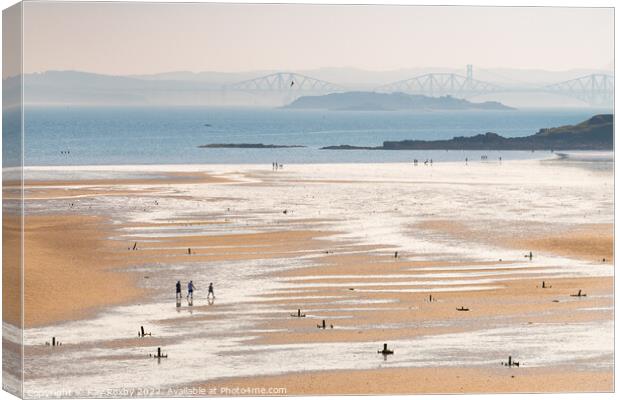 Pettycur Bay, Fife, Scotland Canvas Print by Kay Roxby