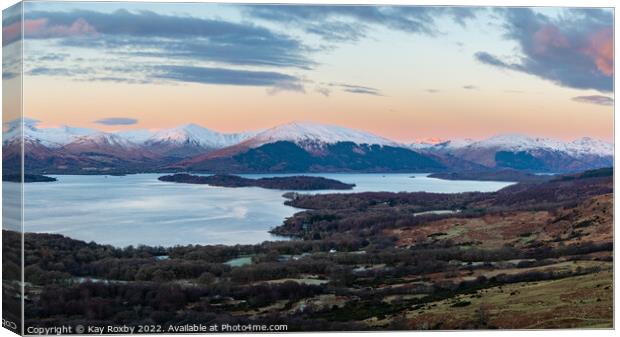 Loch Lomond from Conic Hill Canvas Print by Kay Roxby