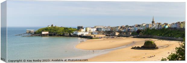 Tenby panorama Canvas Print by Kay Roxby