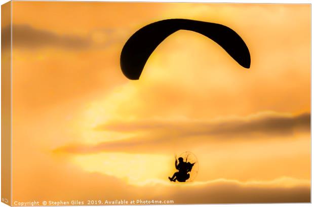 Sitting on a cloud Canvas Print by Stephen Giles