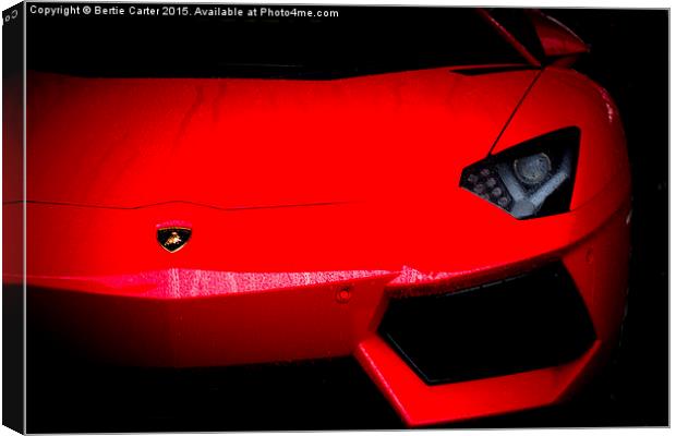 Red Lamborghini Canvas Print by Bertie Carter