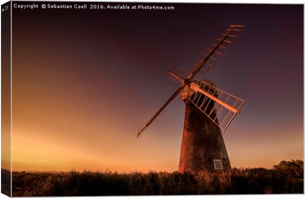 Long day at the mill Canvas Print by Sebastien Coell