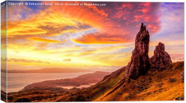 Old man of Storr.. Canvas Print by Sebastien Coell