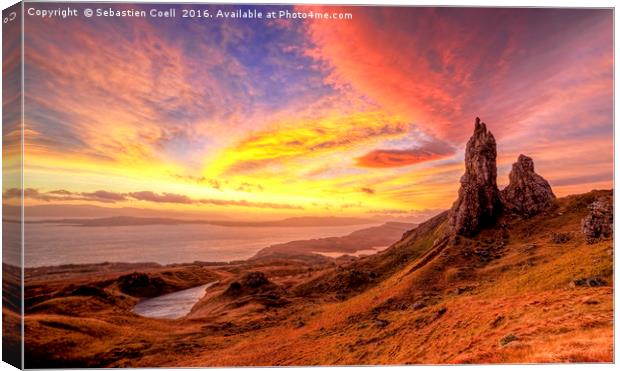 Old man of Storr... Canvas Print by Sebastien Coell