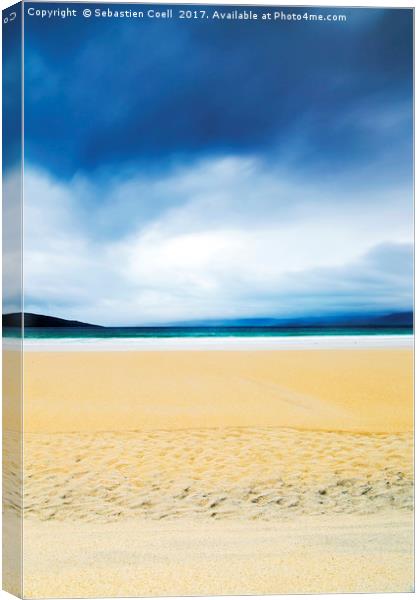 The stunning Luskentyre beach on the Isle of Lewis Canvas Print by Sebastien Coell