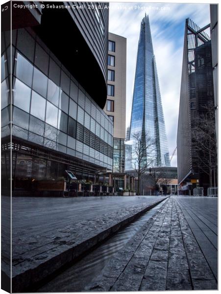 The Shard in London Canvas Print by Sebastien Coell