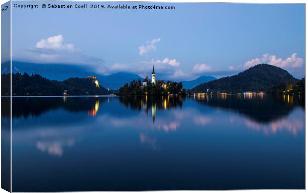 Lake Bled slovenia photo Canvas Print by Sebastien Coell