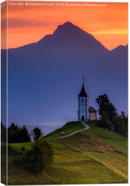 St Primoz slovenia alps Canvas Print by Sebastien Coell