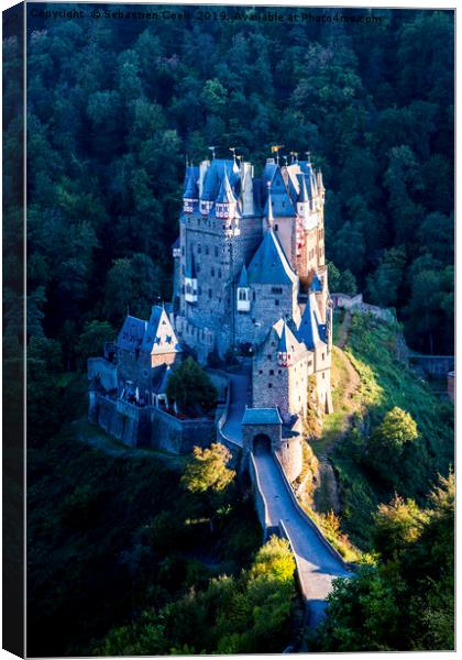 Burg Eltz castle germany Canvas Print by Sebastien Coell
