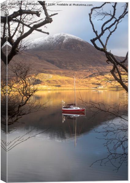 Skye Yacht Canvas Print by Sebastien Coell