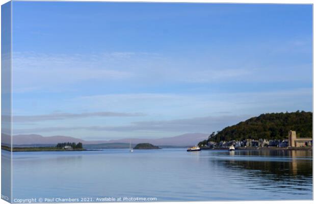 Oban Harbour Canvas Print by Paul Chambers