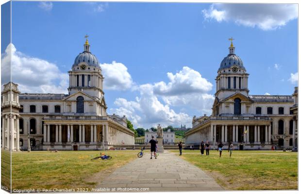 Iconic Greenwich: The Royal Hospital Canvas Print by Paul Chambers