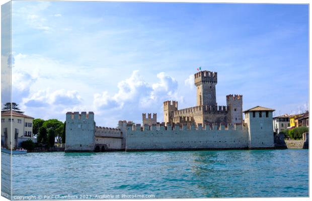 Scaligero Castle Canvas Print by Paul Chambers