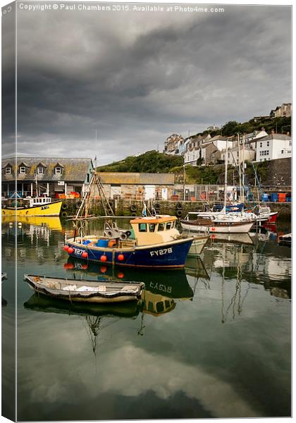  Mevagissey Harbour Canvas Print by Paul Chambers