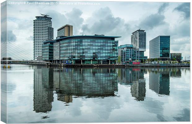 Salford Quays Canvas Print by Paul Chambers