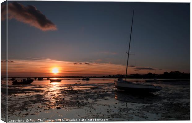 Christchurch Harbour Canvas Print by Paul Chambers