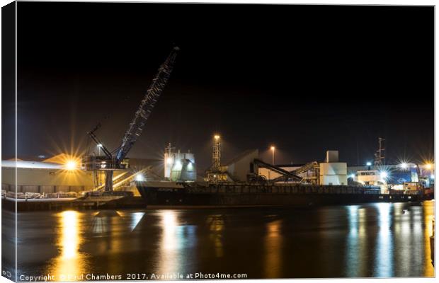 Poole Docks Canvas Print by Paul Chambers