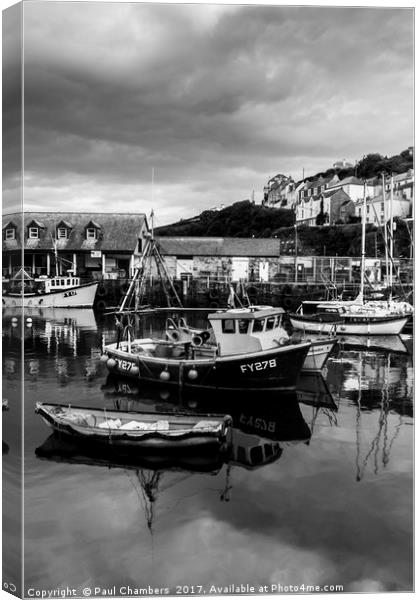 Mevagissey Harbour Canvas Print by Paul Chambers