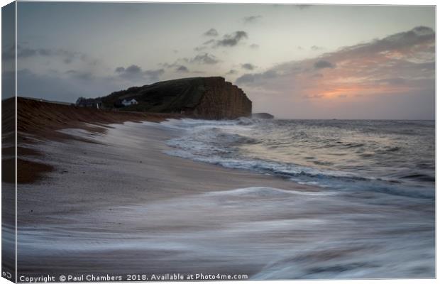 West Bay Sunrise Canvas Print by Paul Chambers