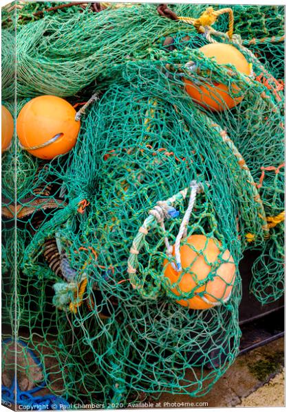 Fishing Nets Canvas Print by Paul Chambers