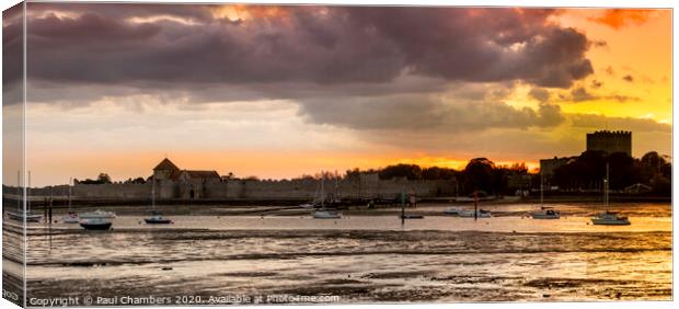 Portchester Castle Canvas Print by Paul Chambers