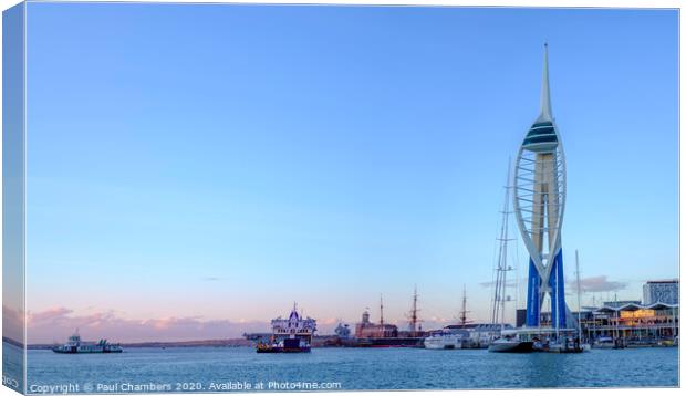 Majestic Portsmouth Harbour Canvas Print by Paul Chambers
